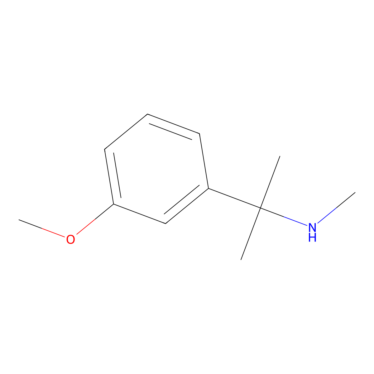 [2-(3-Methoxyphenyl)propan-2-yl](methyl)amine molecular structure, CAS 1368784-37-5