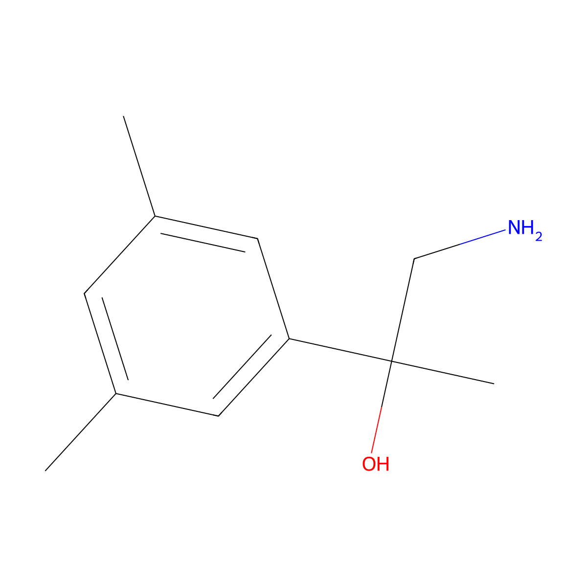1-Amino-2-(3,5-dimethylphenyl)propan-2-ol molecular structure, CAS 1368785-10-7