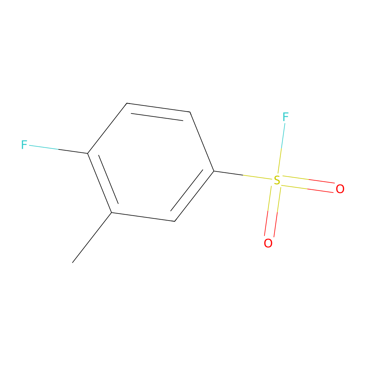 4-Fluoro-3-methylbenzene-1-sulfonyl fluoride molecular structure, CAS 1368791-80-3