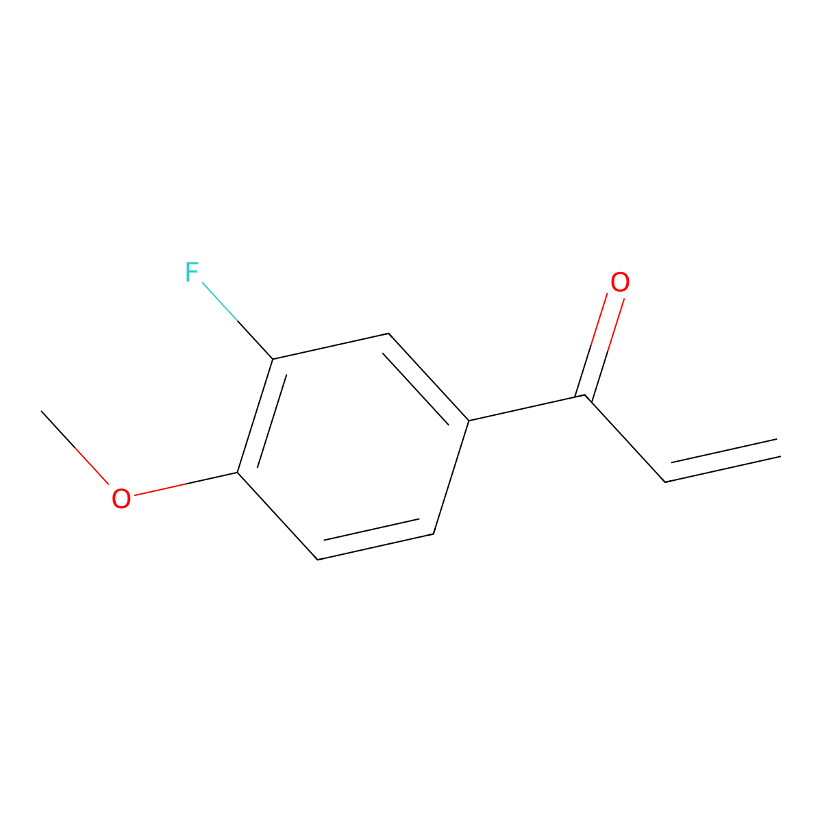 1-(3-Fluoro-4-methoxyphenyl)prop-2-en-1-one molecular structure, CAS 1368793-82-1