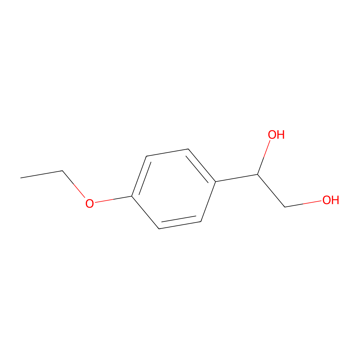 1-(4-Ethoxyphenyl)ethane-1,2-diol molecular structure, CAS 1368796-01-3