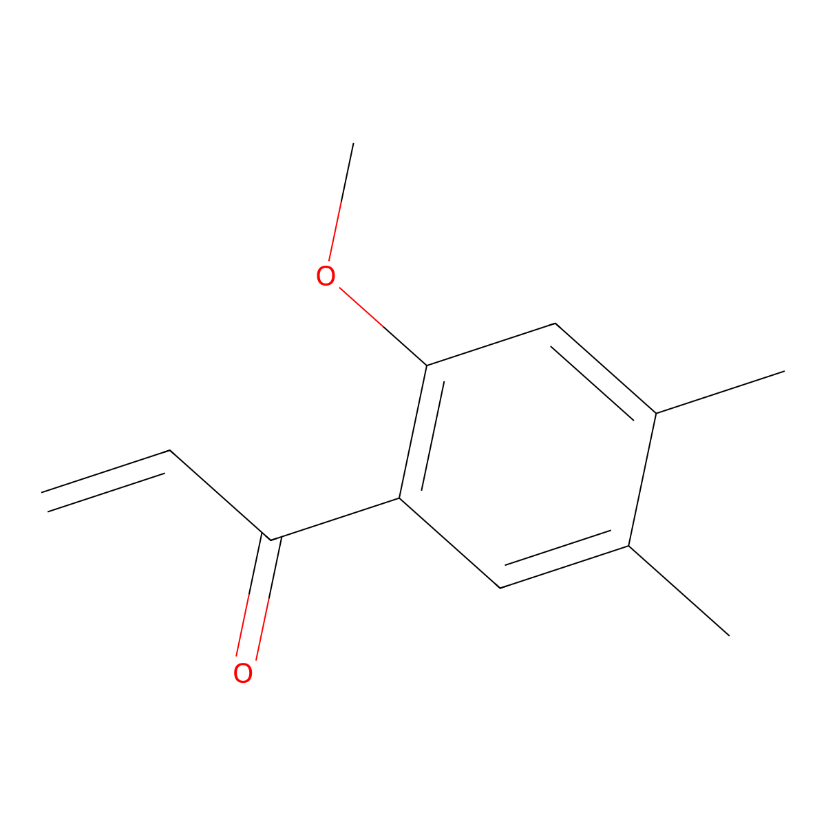 1-(2-Methoxy-4,5-dimethylphenyl)prop-2-en-1-one molecular structure, CAS 1368796-42-2