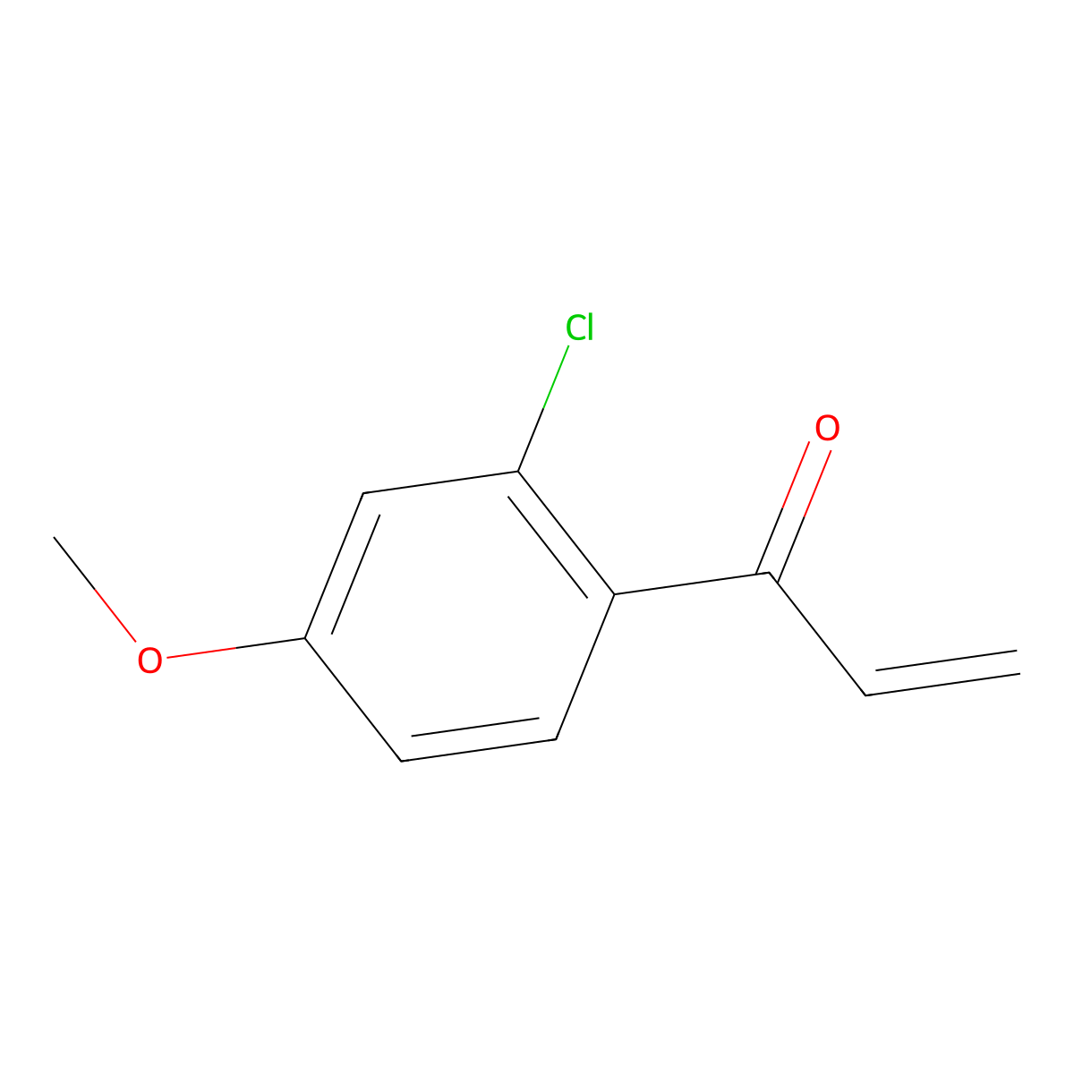 1-(2-Chloro-4-methoxyphenyl)prop-2-en-1-one molecular structure, CAS 1368803-22-8