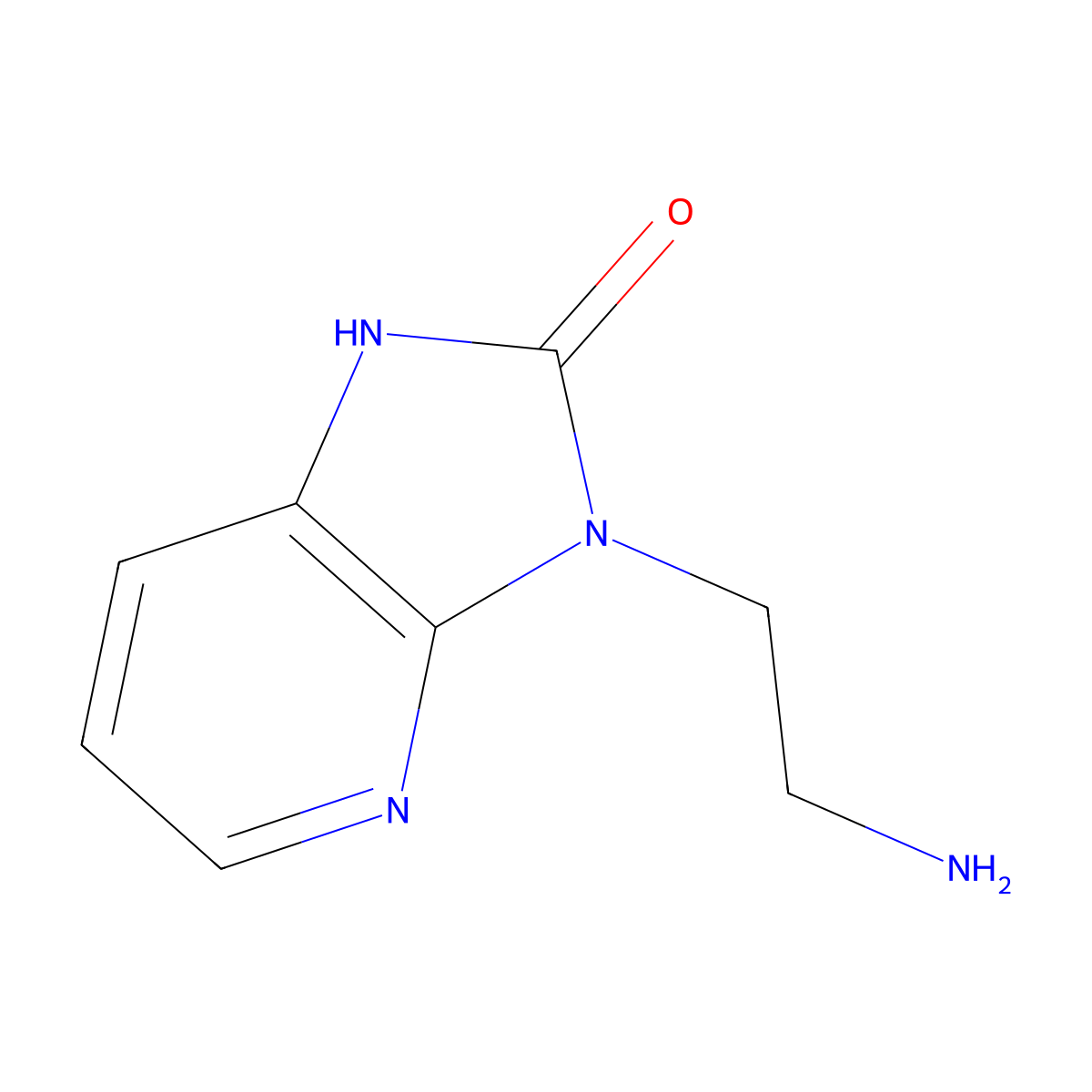 3-(2-aminoethyl)-1H,2H,3H-imidazo[4,5-b]pyridin-2-one molecular structure, CAS 1368813-23-3