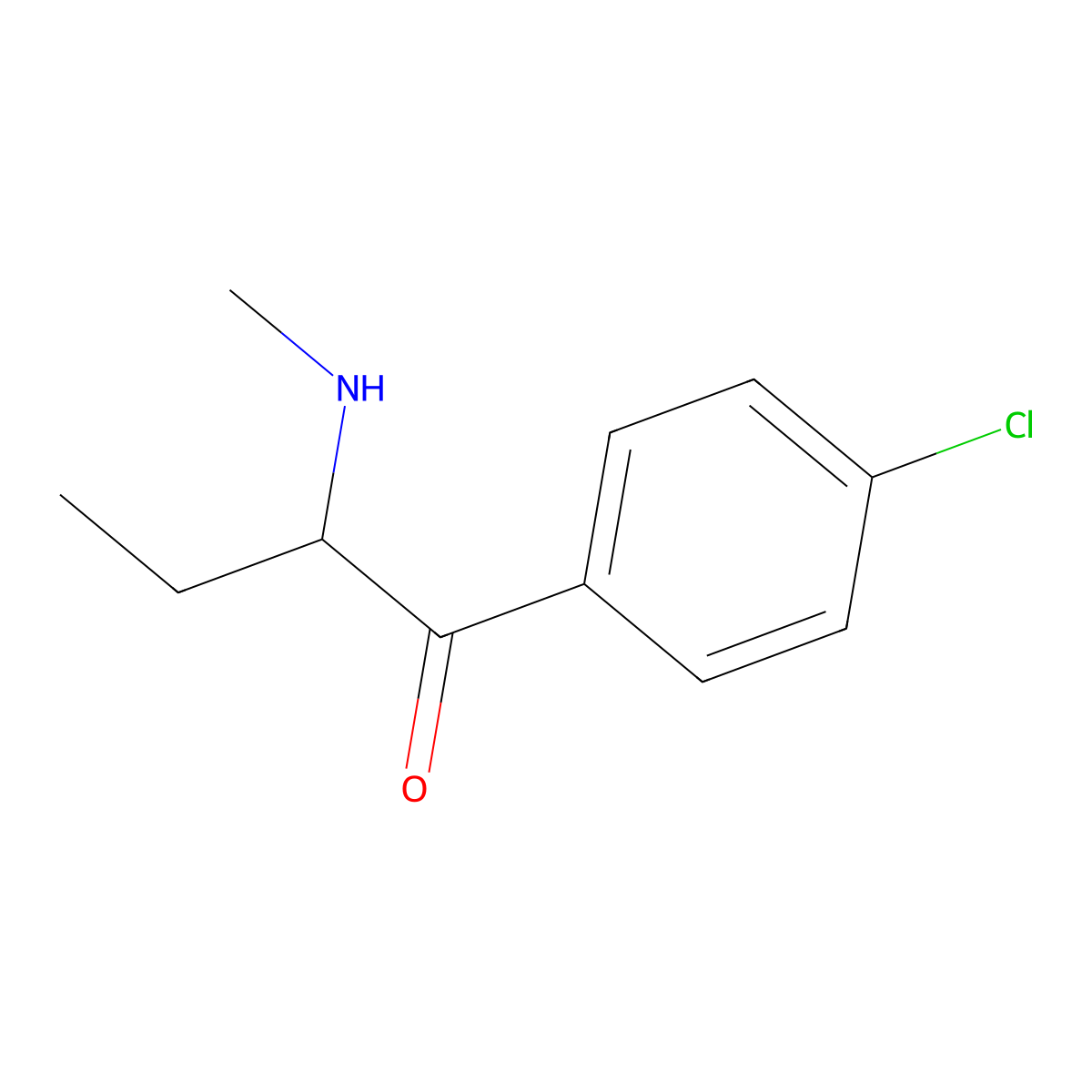 1-(4-Chlorophenyl)-2-(methylamino)-1-butanone molecular structure, CAS 1368835-05-5