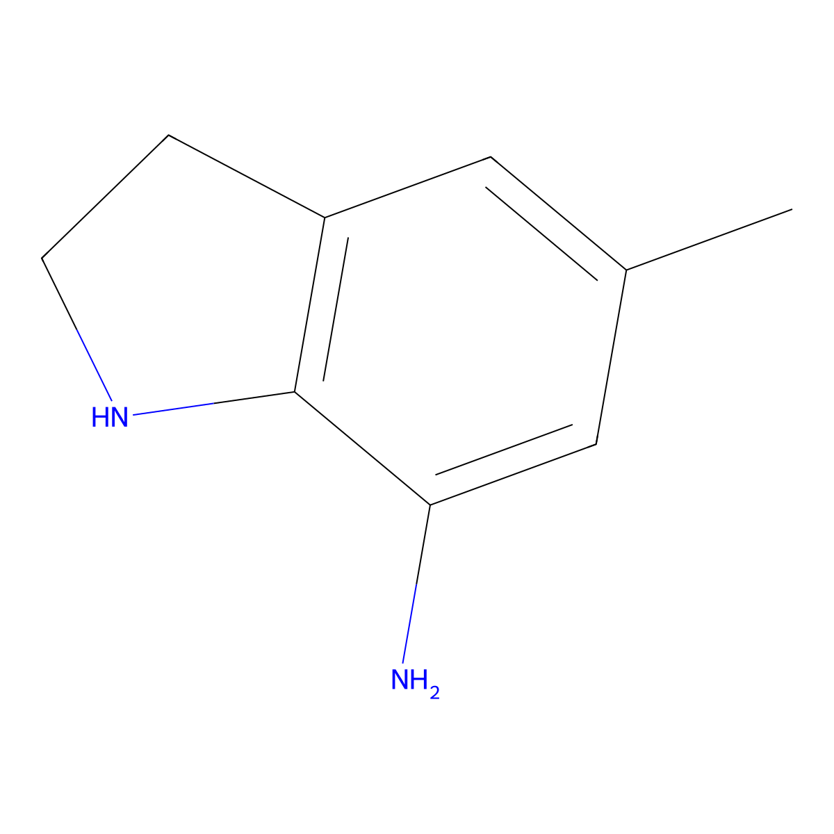 5-Methylindolin-7-amine molecular structure, CAS 1368841-73-9