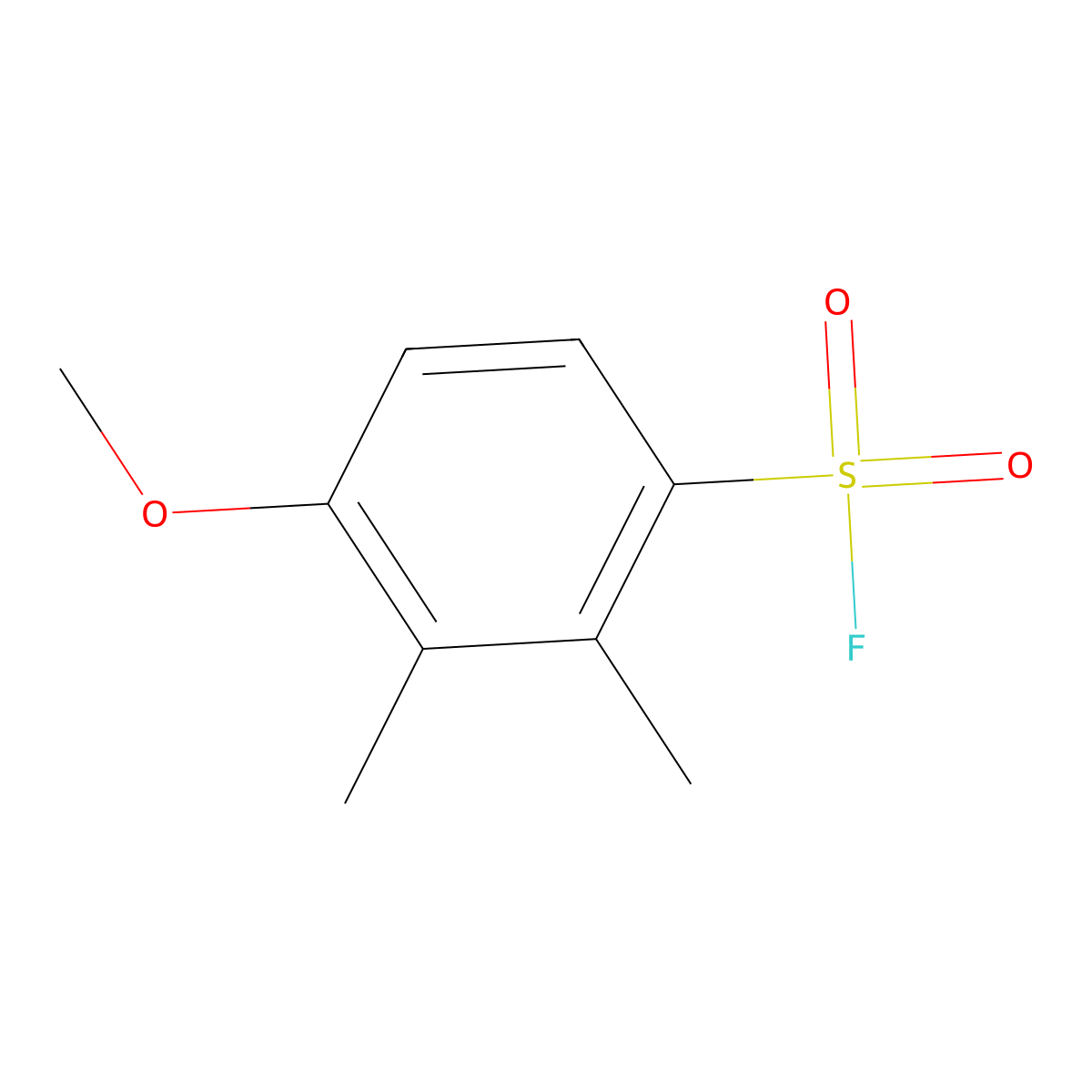 4-Methoxy-2,3-dimethylbenzene-1-sulfonyl fluoride molecular structure, CAS 1368844-52-3