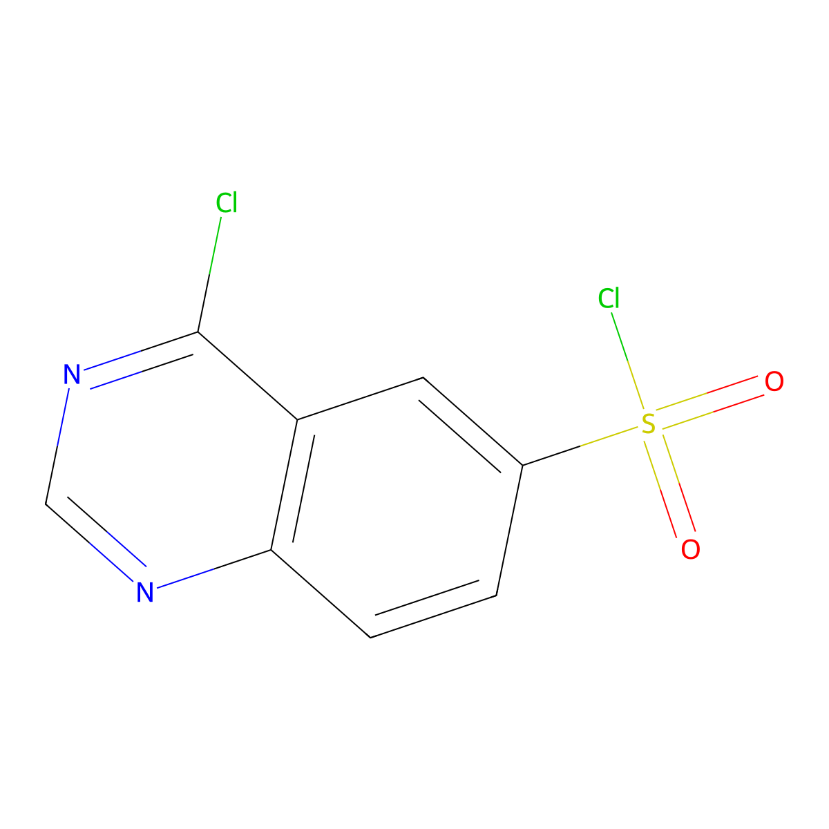 4-Chloroquinazoline-6-sulfonyl chloride molecular structure, CAS 1368863-29-9