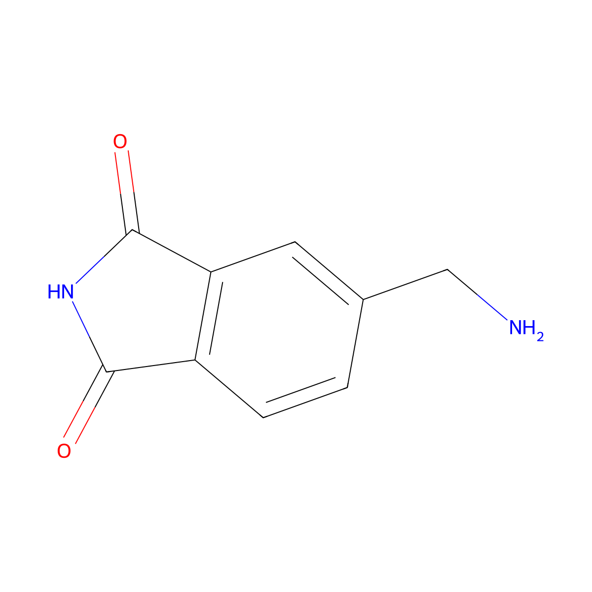 5-(Aminomethyl)-2,3-dihydro-1H-isoindole-1,3-dione molecular structure, CAS 1368873-78-2