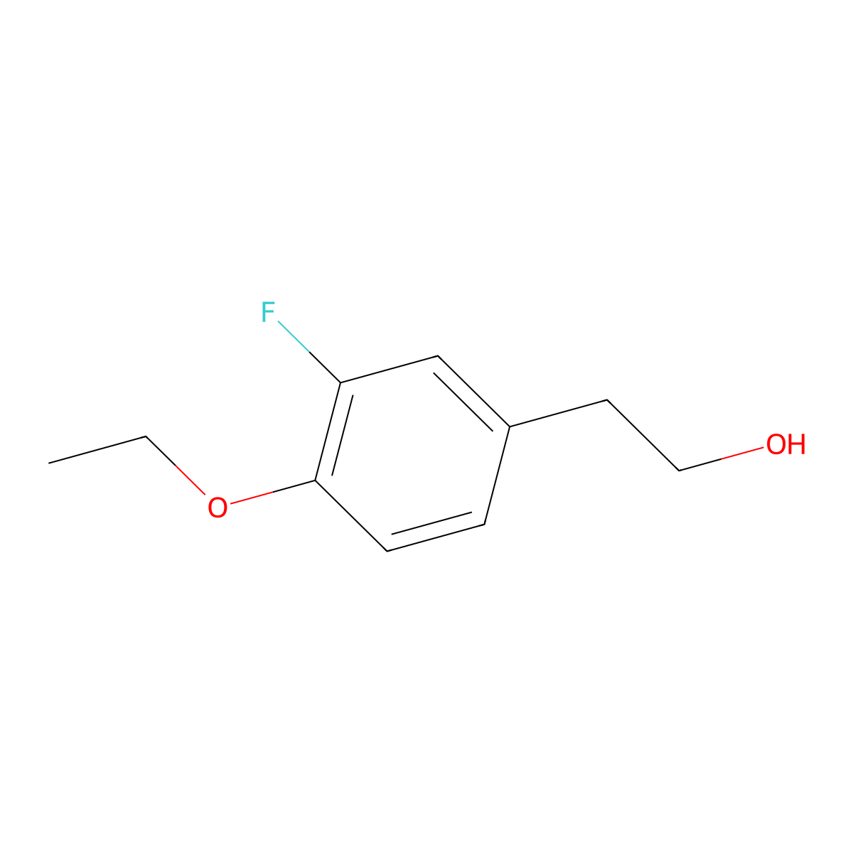 4-Ethoxy-3-fluorophenethyl alcohol molecular structure, CAS 1368875-34-6