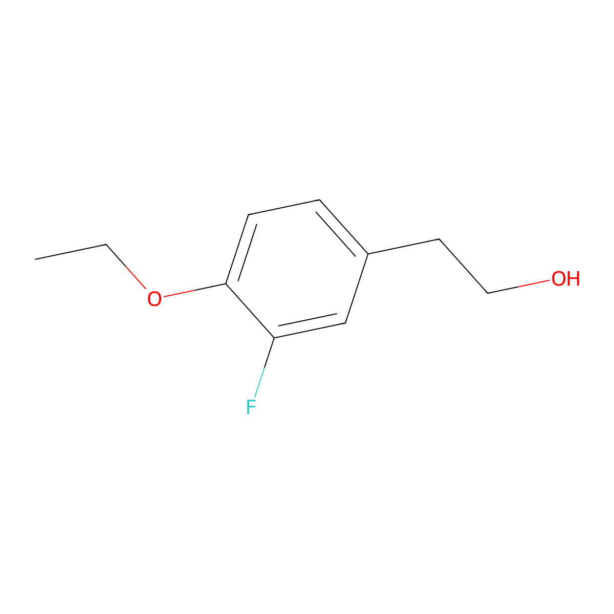 4-Ethoxy-3-fluorophenethyl alcohol molecular structure, CAS 1368875-34-6