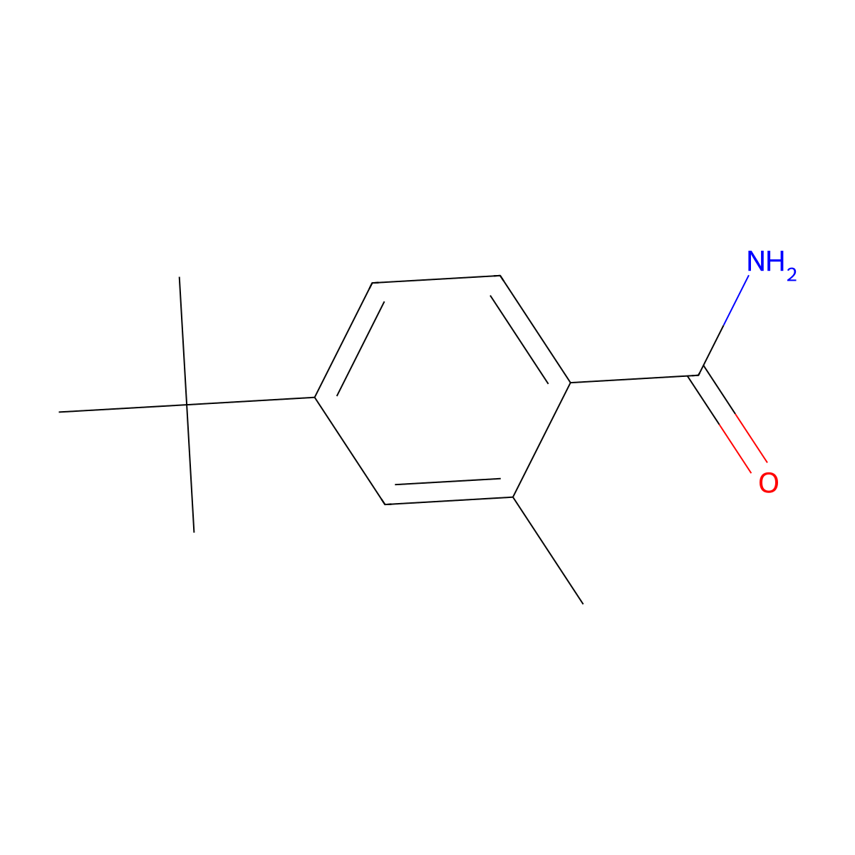 4-(Tert-butyl)-2-methylbenzamide molecular structure, CAS 1368875-36-8
