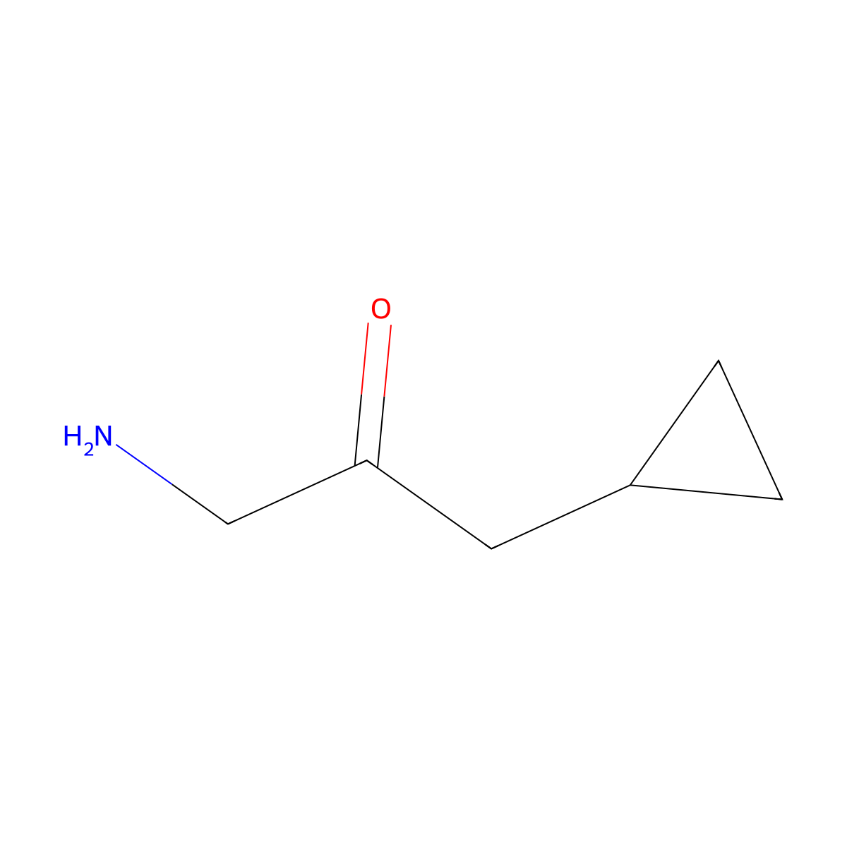 1-Amino-3-cyclopropylpropan-2-one molecular structure, CAS 1368876-44-1