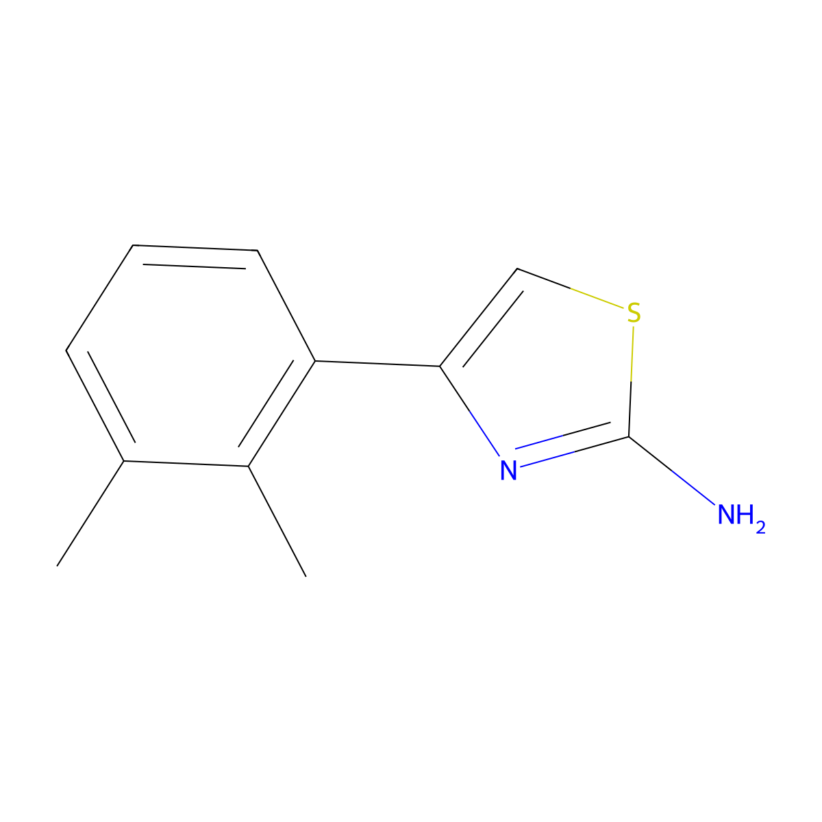 4-(2,3-Dimethylphenyl)-2-thiazolamine molecular structure, CAS 1368878-48-1