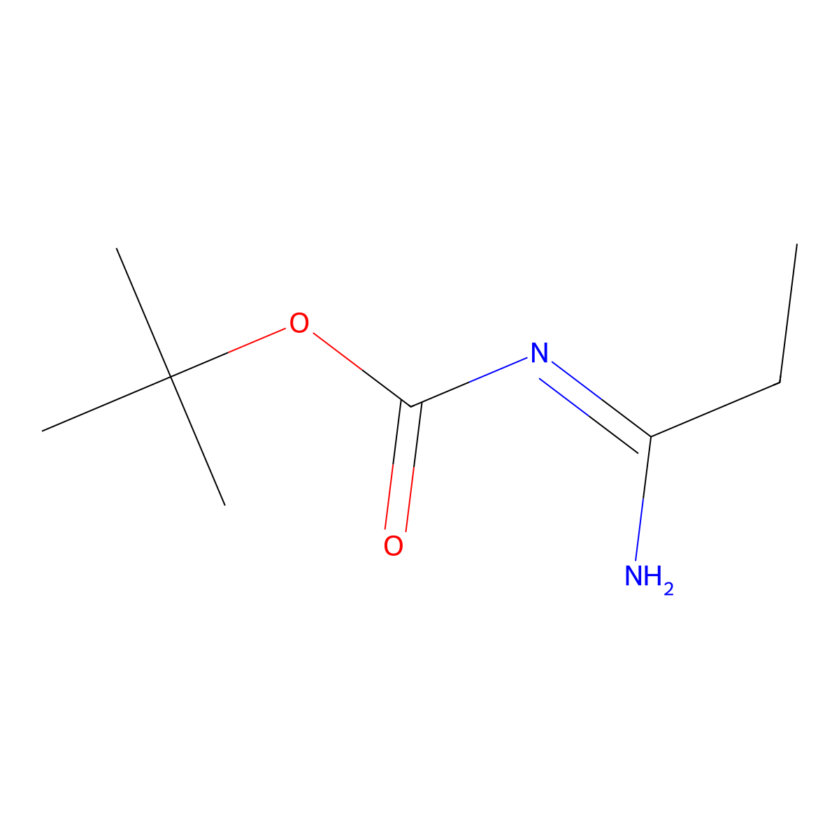 tert-butyl N-propanimidoylcarbamate molecular structure, CAS 1368883-62-8