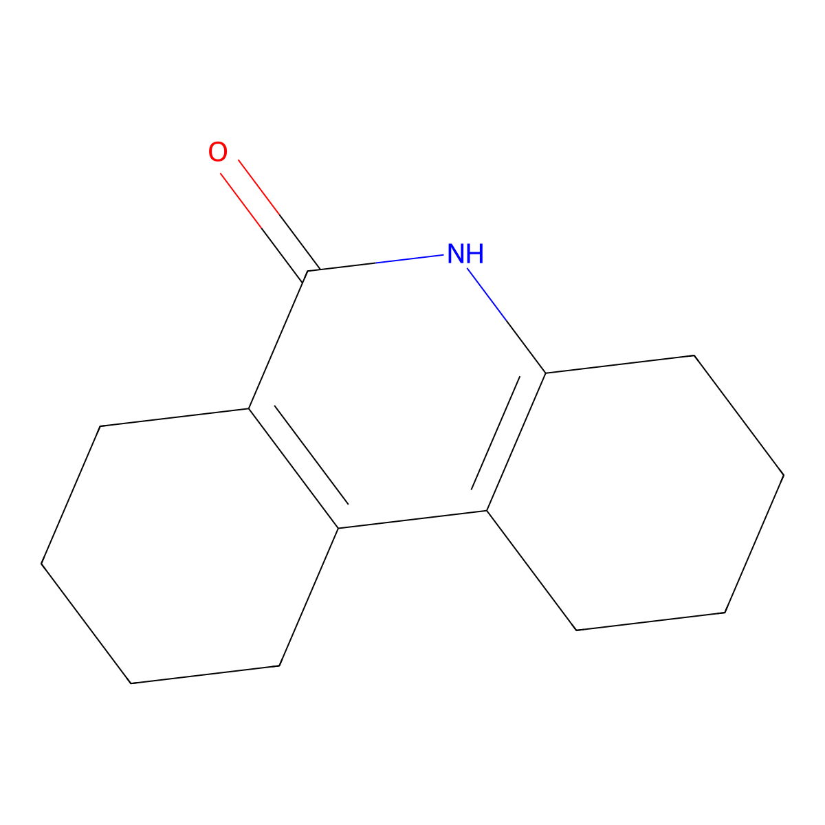 2,3,4,5,7,8,9,10-octahydro-1H-phenanthridin-6-one molecular structure, CAS 13689-45-7