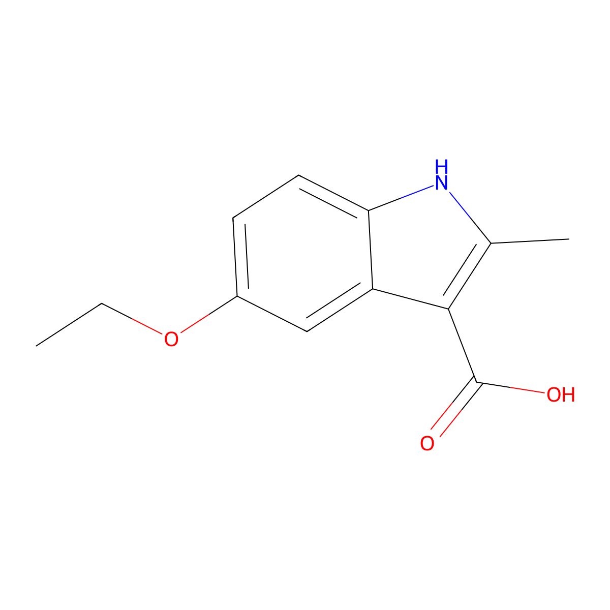 5-Ethoxy-2-methyl-1H-indole-3-carboxylic acid molecular structure, CAS 1368908-38-6