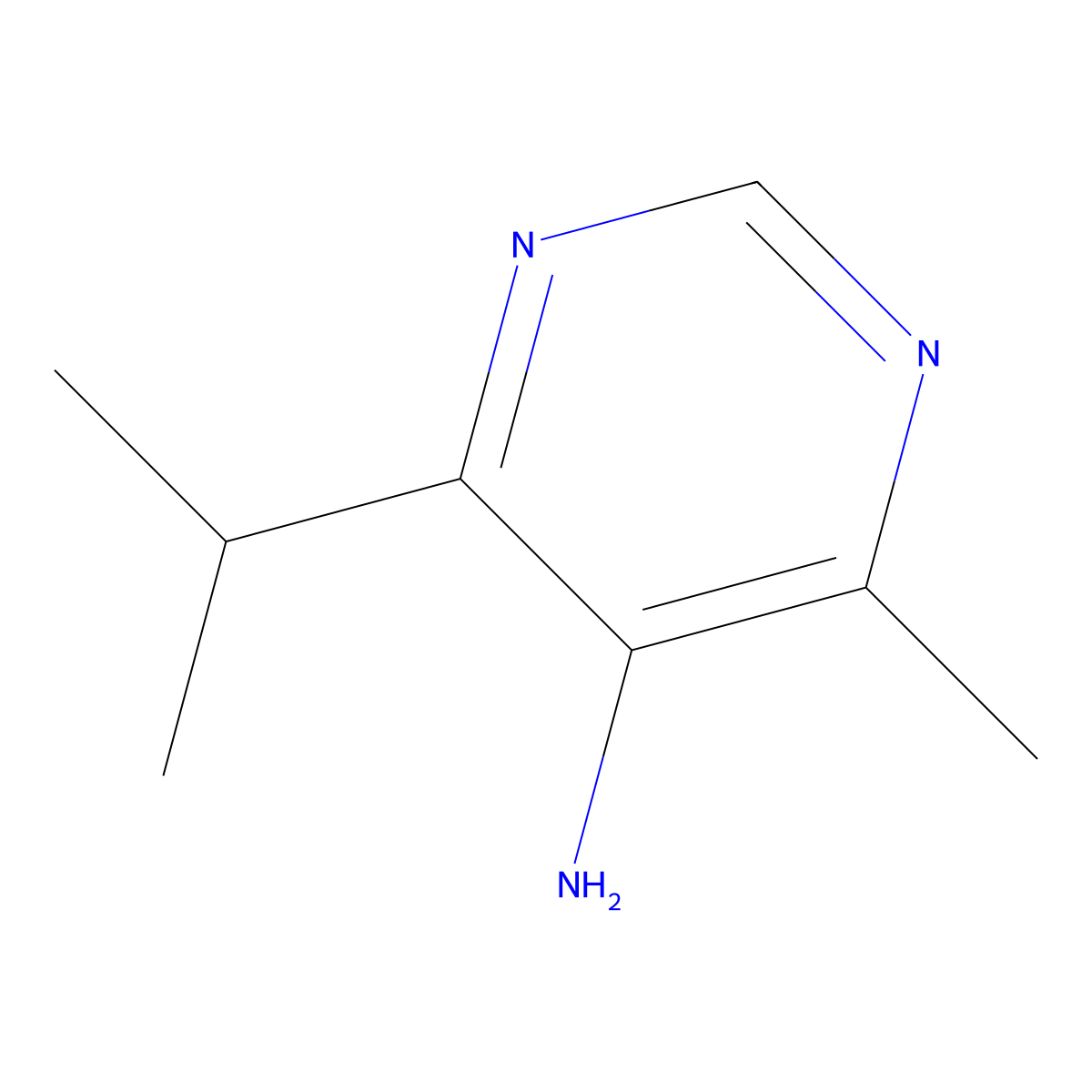 4-Isopropyl-6-methylpyrimidin-5-amine molecular structure, CAS 1368911-16-3