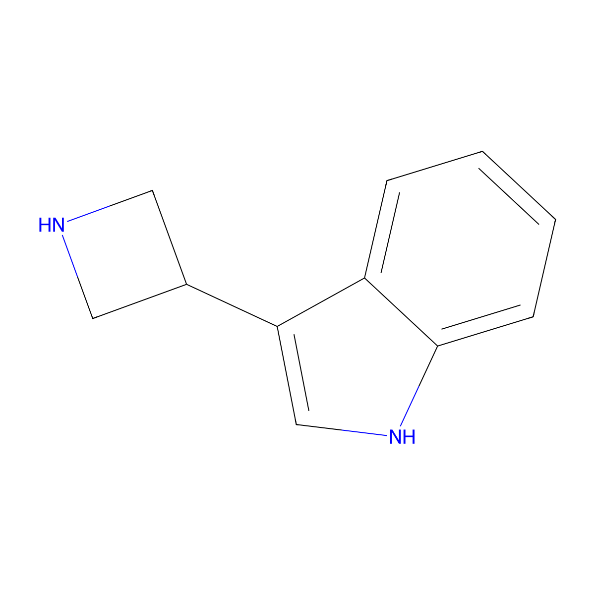 3-(Azetidin-3-yl)-1H-indole molecular structure, CAS 1368911-80-1