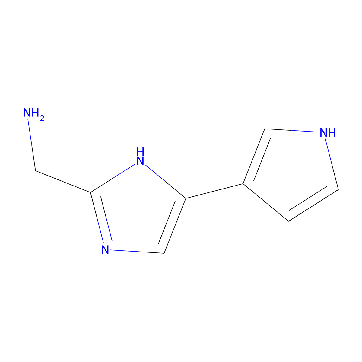 (5-(1H-Pyrrol-3-yl)-1H-imidazol-2-yl)methanamine molecular structure, CAS 1368917-70-7