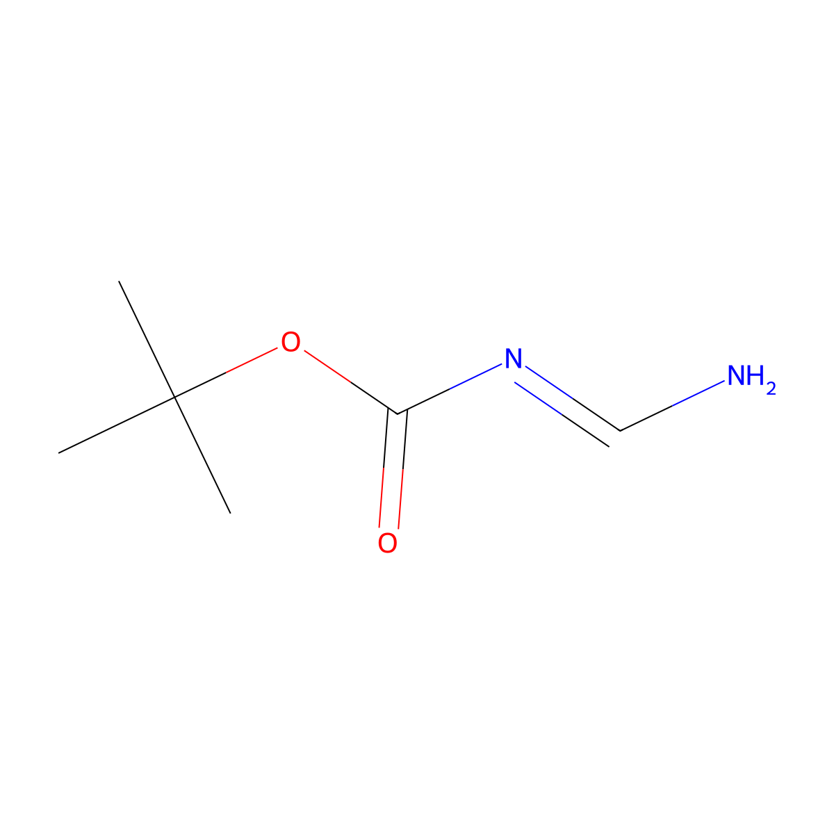 tert-butyl N-carboximidoylcarbamate molecular structure, CAS 1368919-45-2