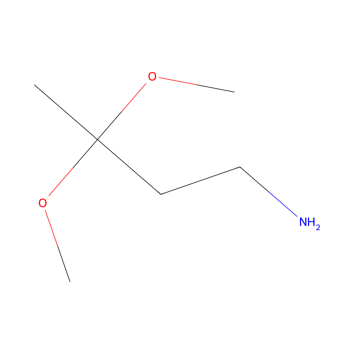 3,3-Dimethoxybutan-1-amine molecular structure, CAS 1368920-29-9