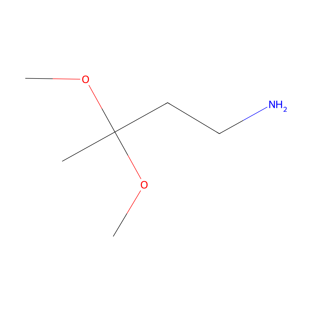 3,3-Dimethoxybutan-1-amine molecular structure, CAS 1368920-29-9