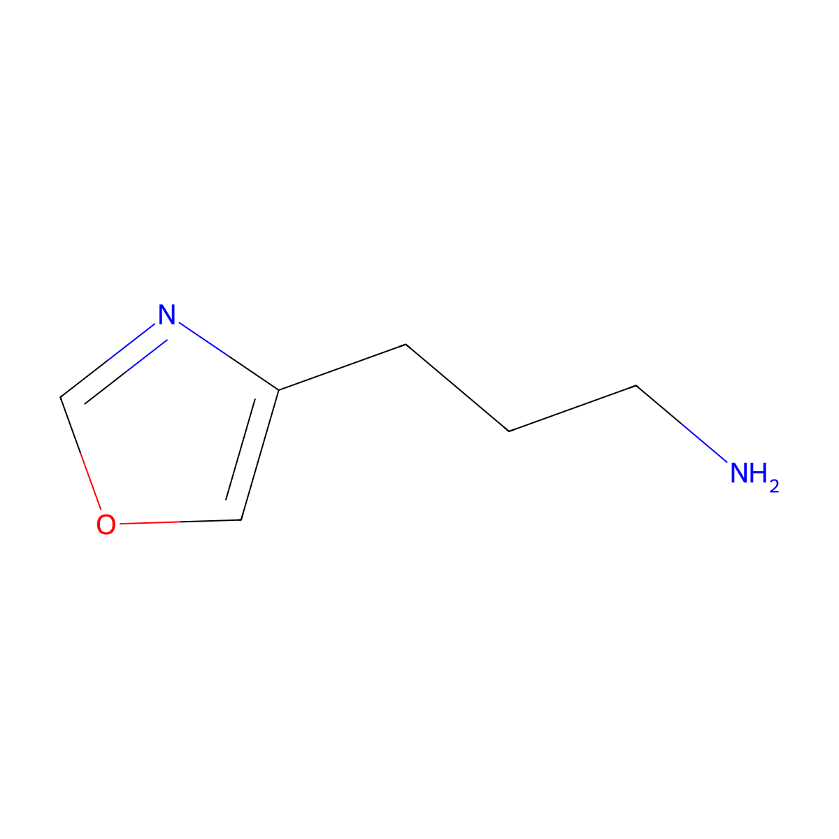 3-(1,3-Oxazol-4-yl)propan-1-amine molecular structure, CAS 1368921-94-1