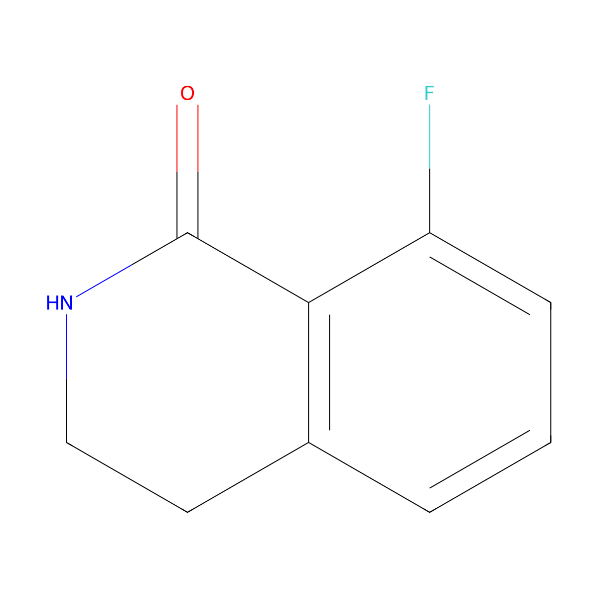 8-Fluoro-3,4-dihydroisoquinolin-1(2H)-one molecular structure, CAS 1368930-77-1
