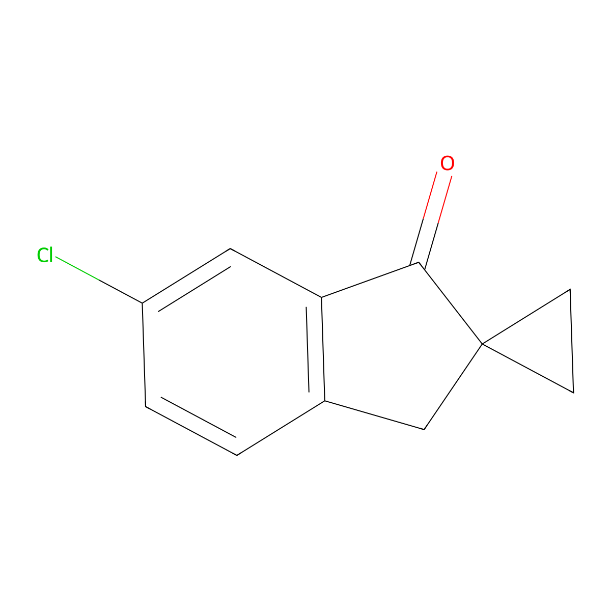 6'-Chlorospiro[cyclopropane-1,2'-inden]-1'(3'H)-one molecular structure, CAS 1368931-37-6