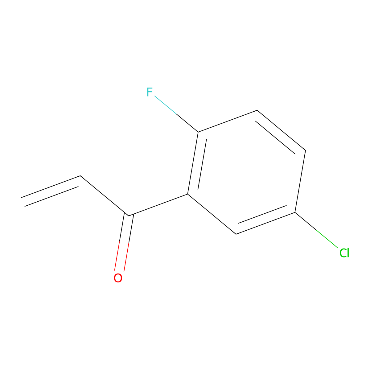 1-(5-Chloro-2-fluorophenyl)prop-2-en-1-one molecular structure, CAS 1368933-40-7