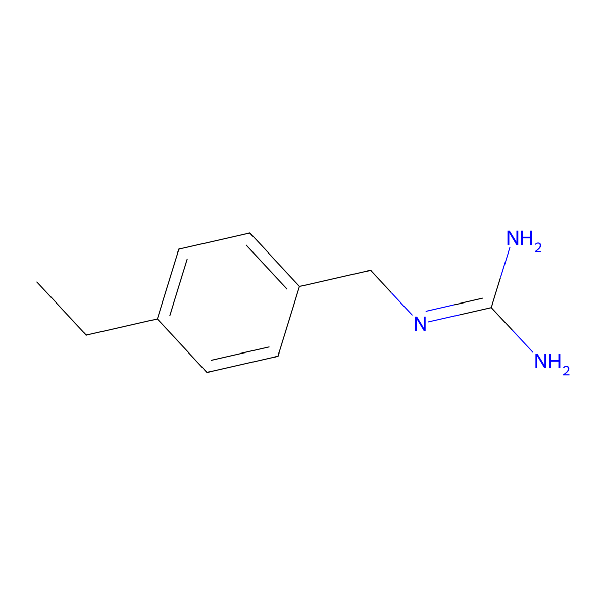 1-(4-Ethylbenzyl)guanidine molecular structure, CAS 1368936-41-7
