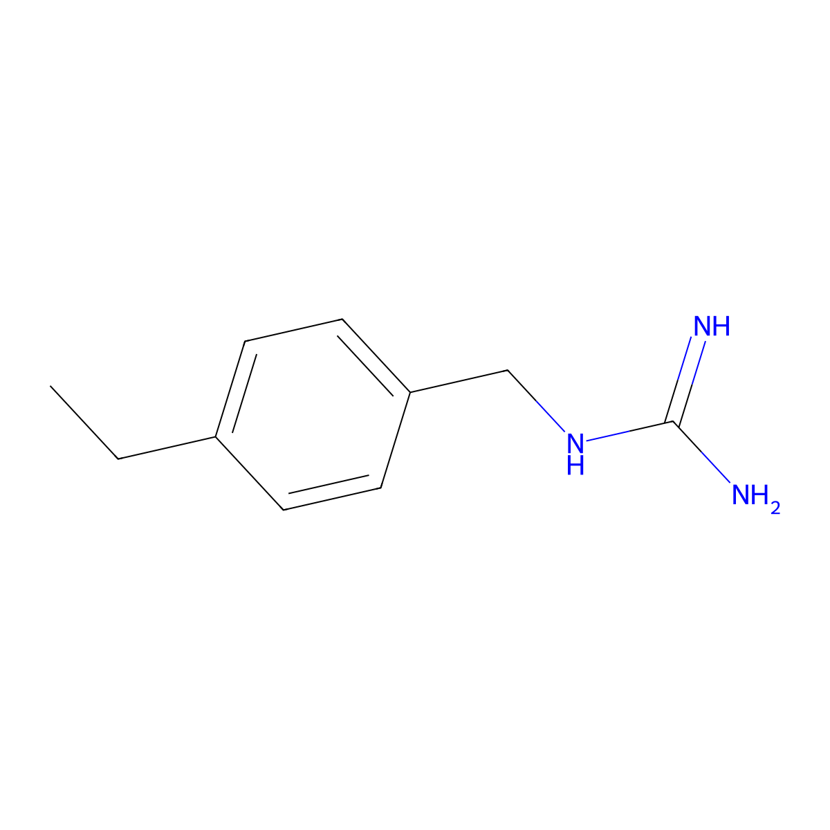 1-(4-Ethylbenzyl)guanidine molecular structure, CAS 1368936-41-7
