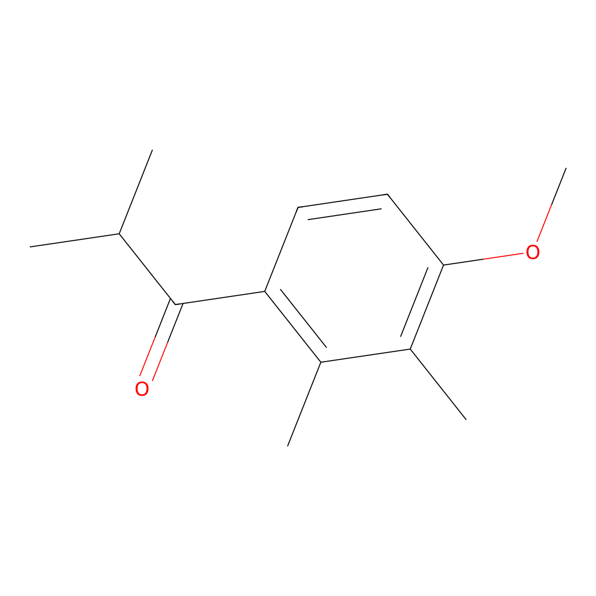 1-(4-Methoxy-2,3-dimethylphenyl)-2-methylpropan-1-one molecular structure, CAS 1368948-63-3