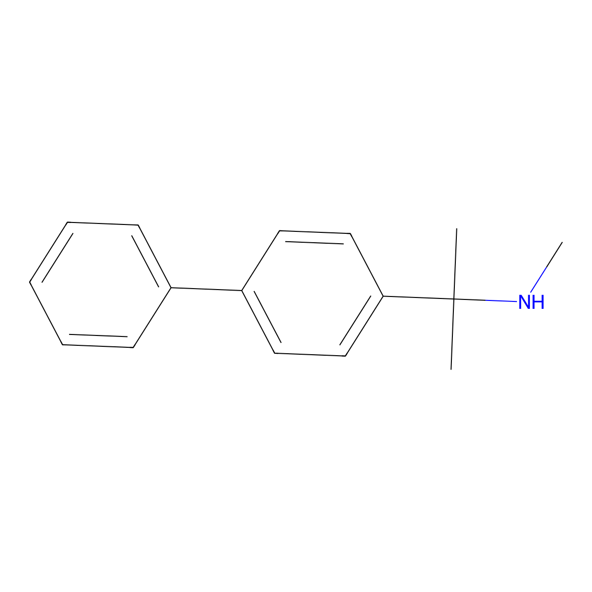 Methyl[2-(4-phenylphenyl)propan-2-yl]amine molecular structure, CAS 1368957-13-4