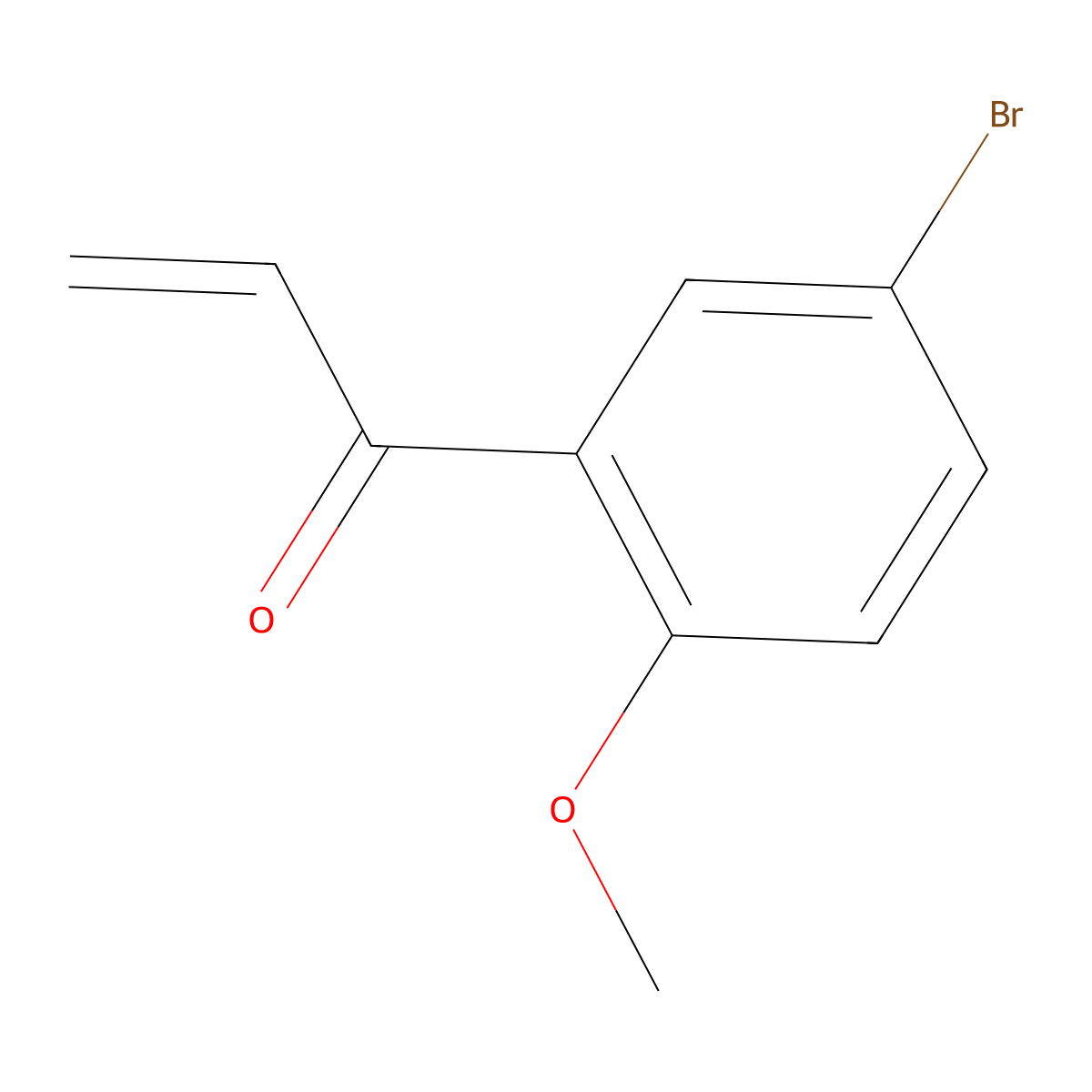 1-(5-Bromo-2-methoxyphenyl)prop-2-en-1-one molecular structure, CAS 1368959-35-6