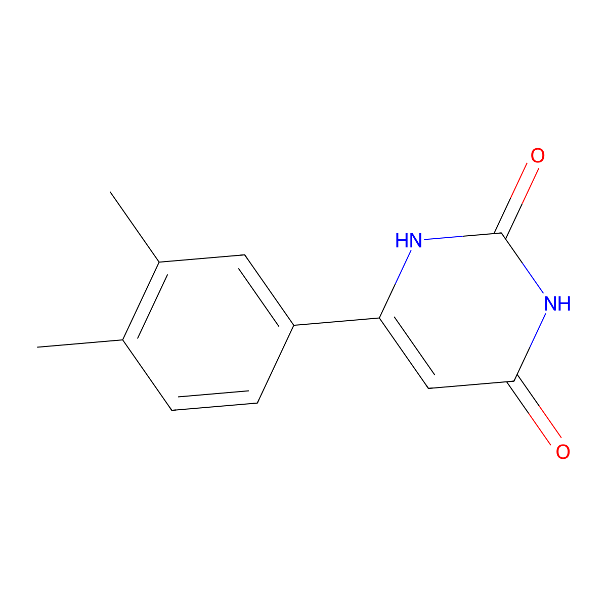 6-(3,4-dimethylphenyl)pyrimidine-2,4(1H,3H)-dione molecular structure, CAS 1368960-12-6
