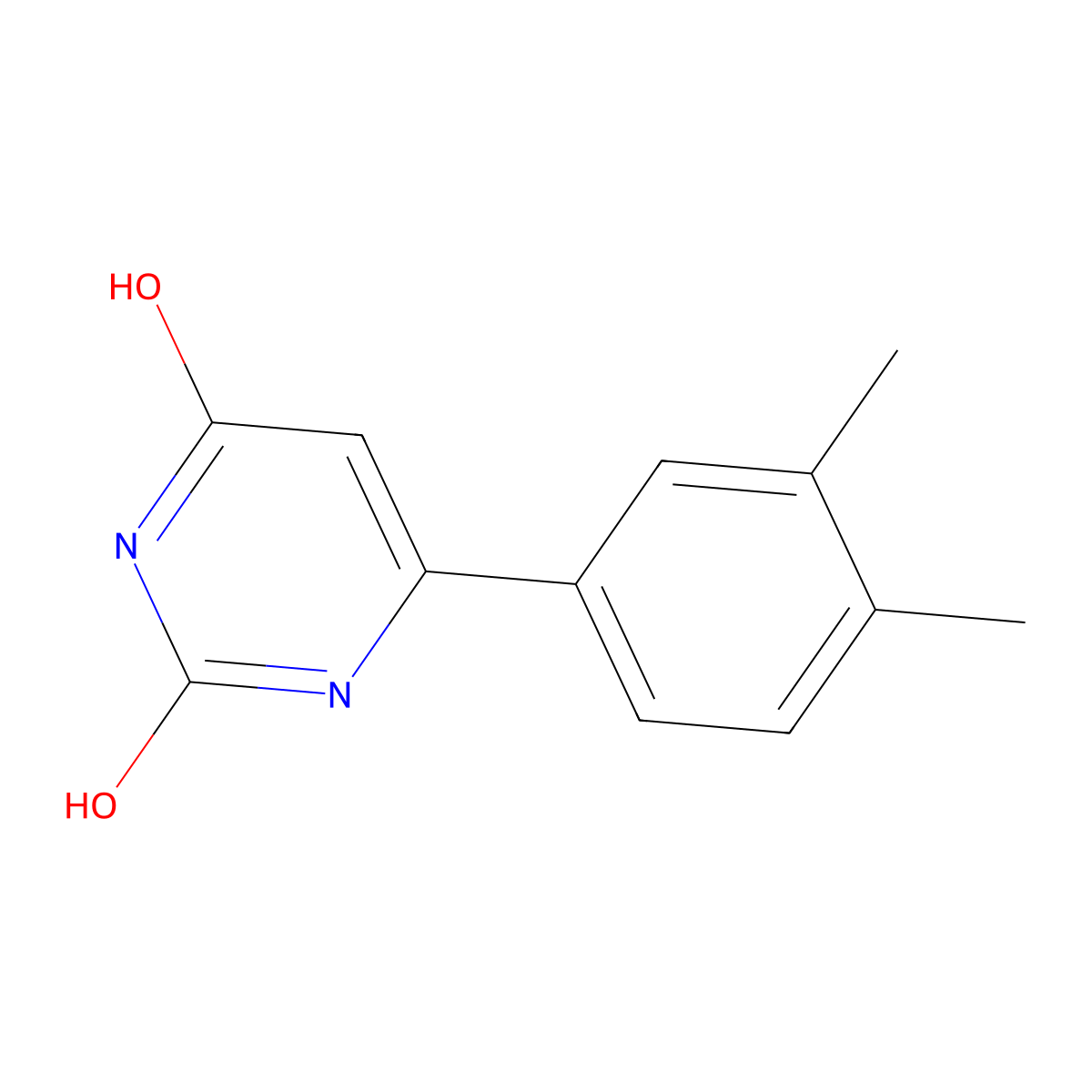 6-(3,4-dimethylphenyl)pyrimidine-2,4(1H,3H)-dione molecular structure, CAS 1368960-12-6