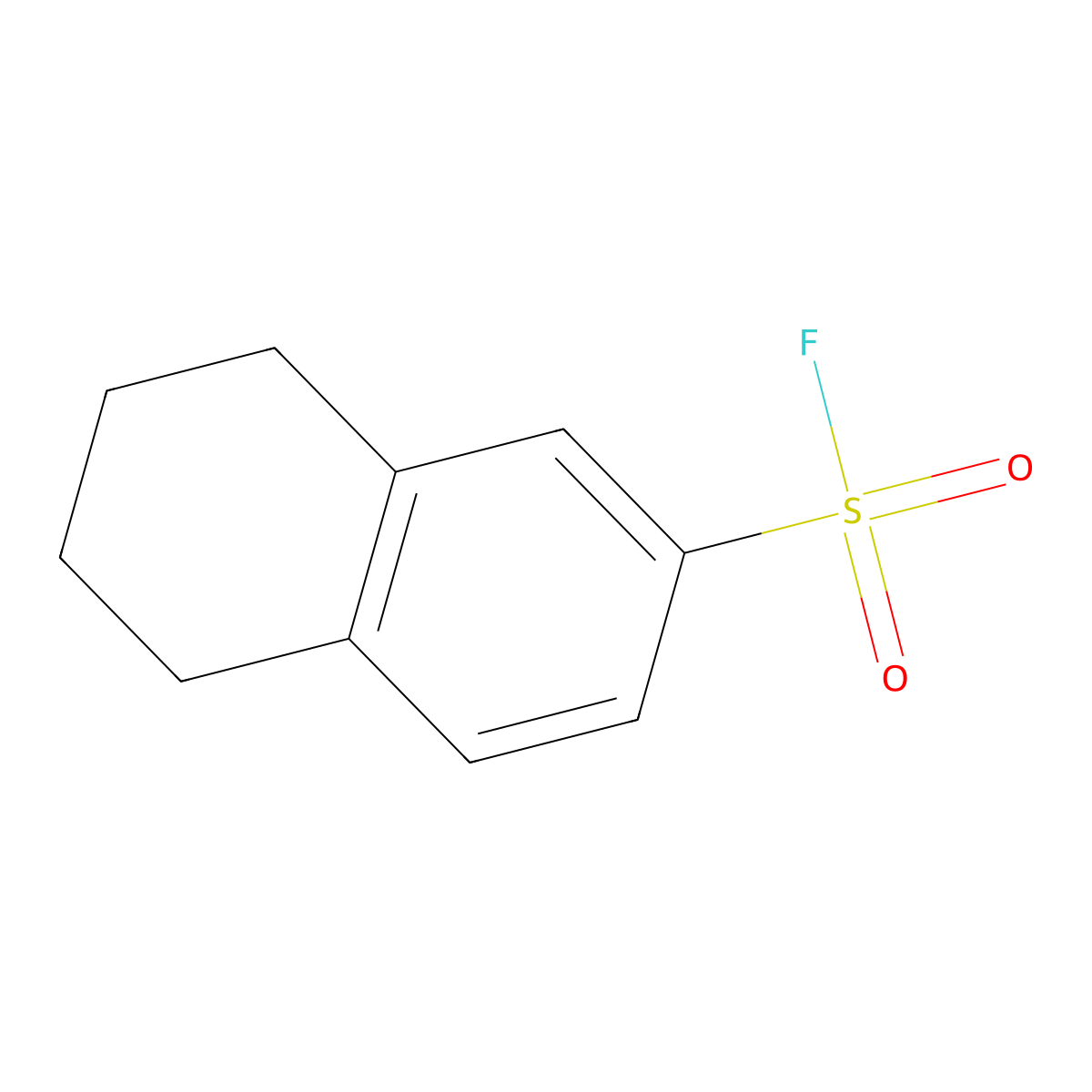 5,6,7,8-Tetrahydronaphthalene-2-sulfonyl fluoride molecular structure, CAS 1368960-74-0