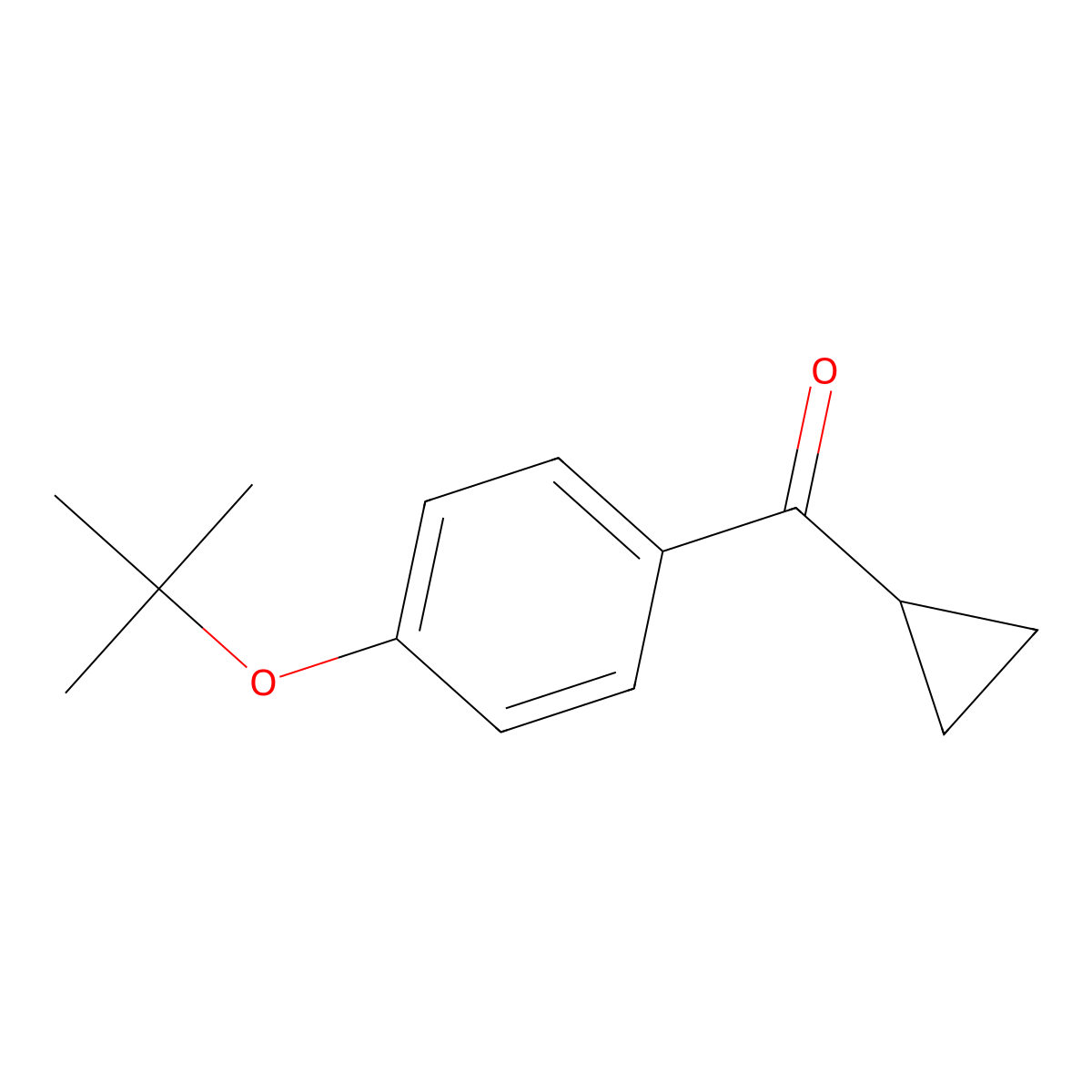 (4-(Tert-butoxy)phenyl)(cyclopropyl)methanone molecular structure, CAS 1368964-87-7