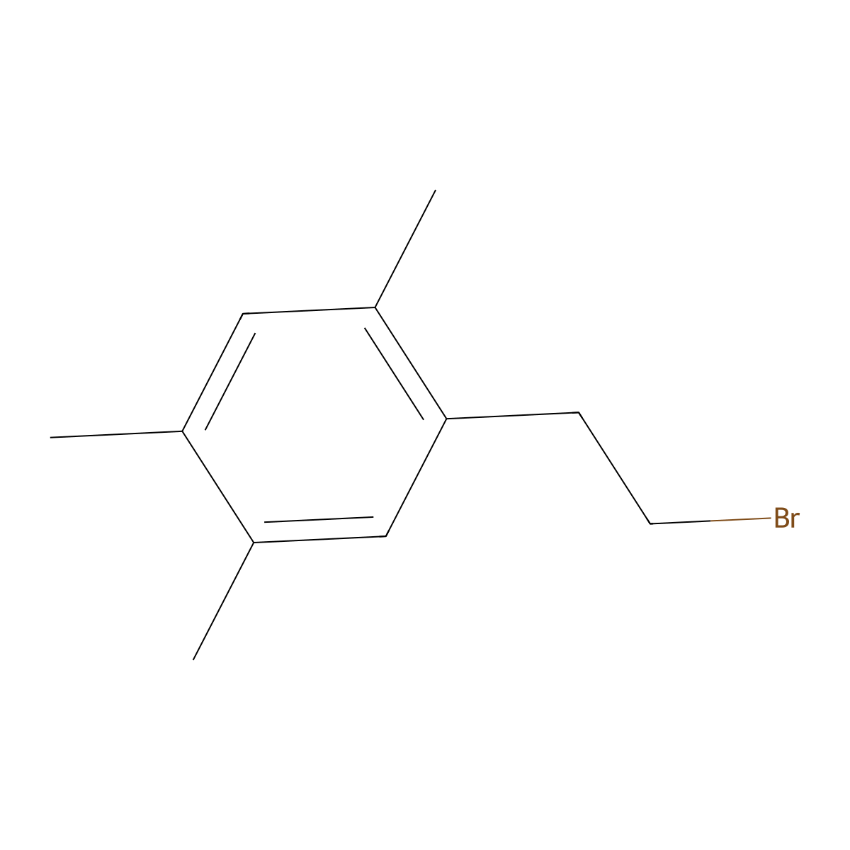 1-(2-Bromoethyl)-2,4,5-trimethylbenzene molecular structure, CAS 1368986-39-3