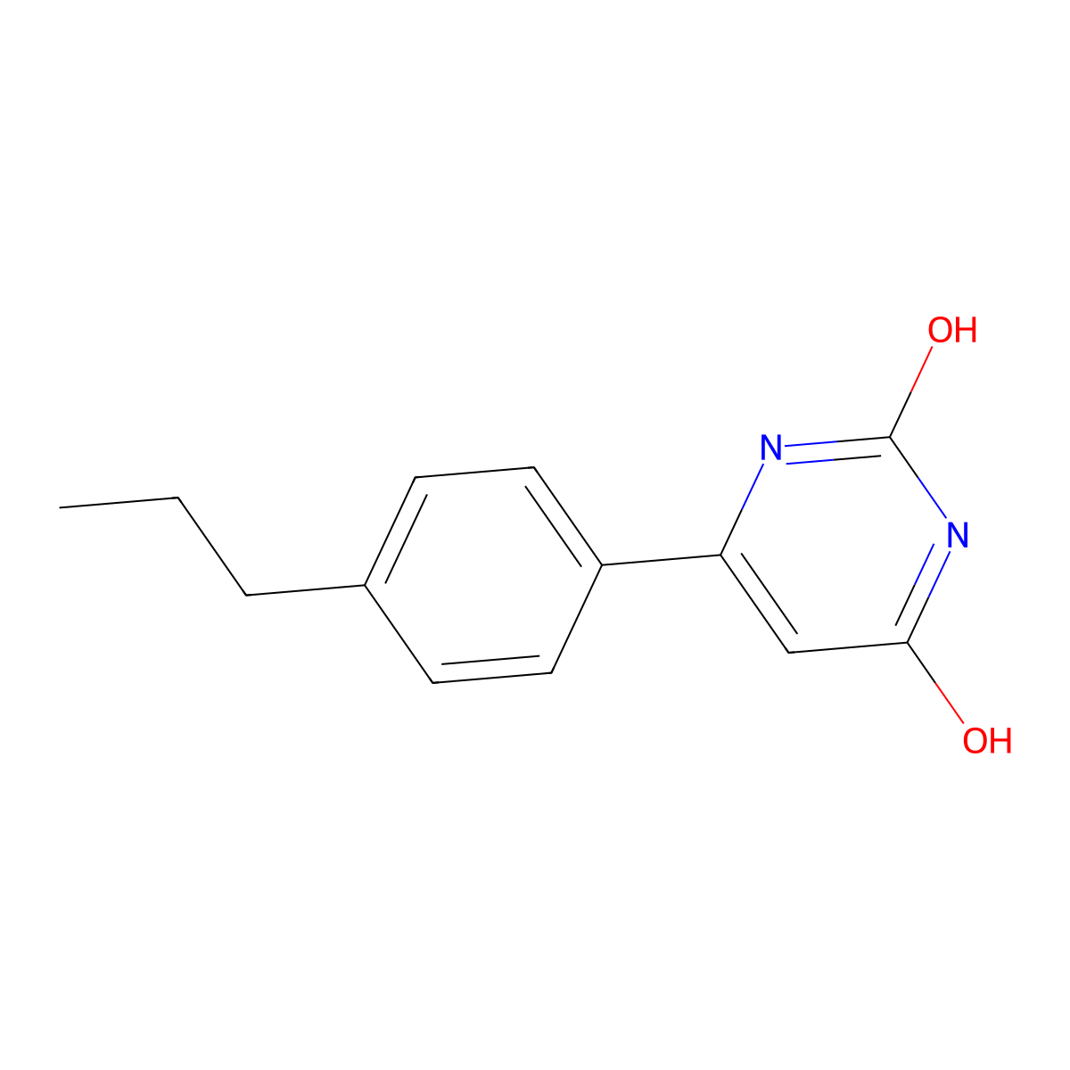 6-(4-propylphenyl)pyrimidine-2,4(1H,3H)-dione molecular structure, CAS 1368997-70-9