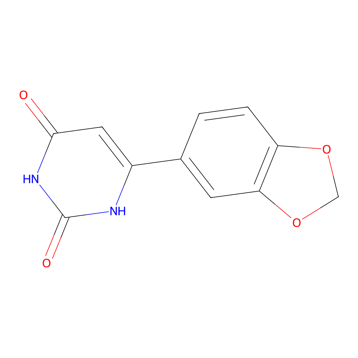 6-(benzo[d][1,3]dioxol-5-yl)pyrimidine-2,4(1H,3H)-dione molecular structure, CAS 1369012-78-1
