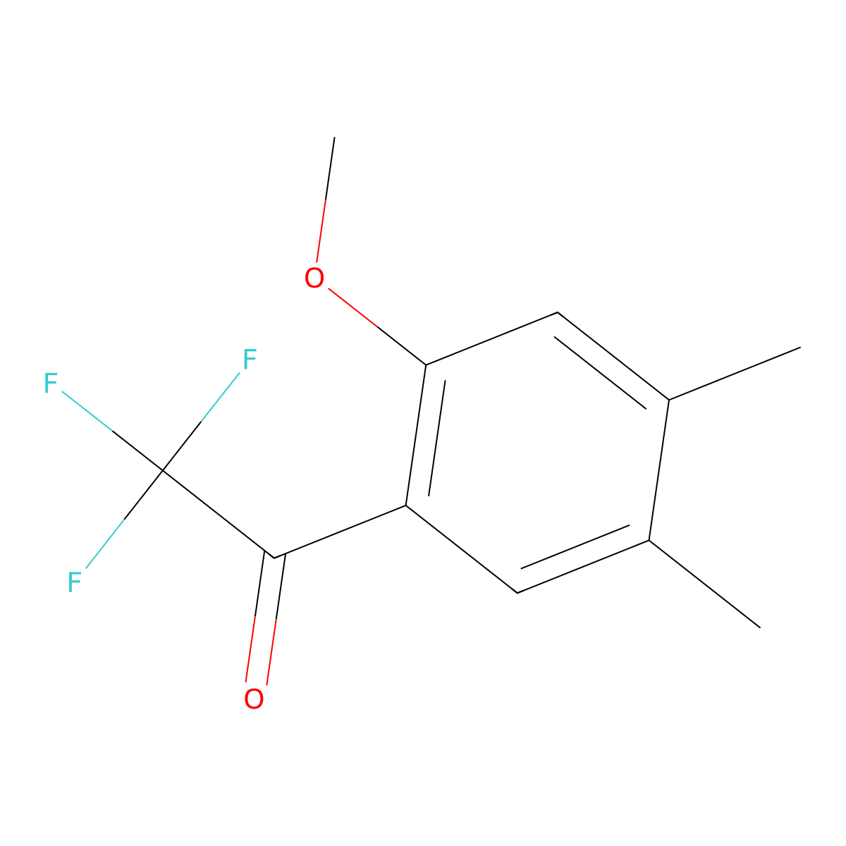 2,2,2-Trifluoro-1-(2-methoxy-4,5-dimethylphenyl)ethanone molecular structure, CAS 1369012-86-1