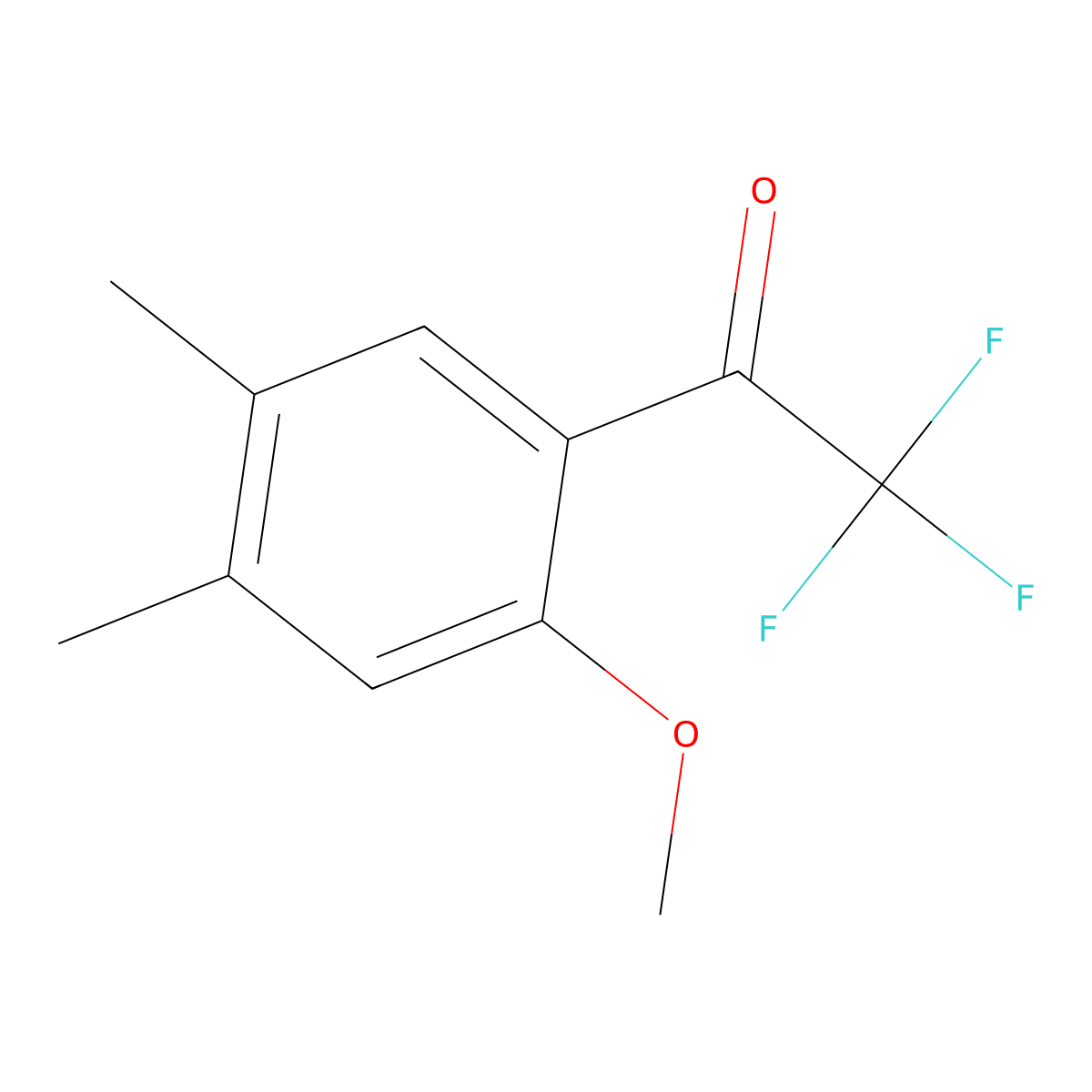 2,2,2-Trifluoro-1-(2-methoxy-4,5-dimethylphenyl)ethanone molecular structure, CAS 1369012-86-1