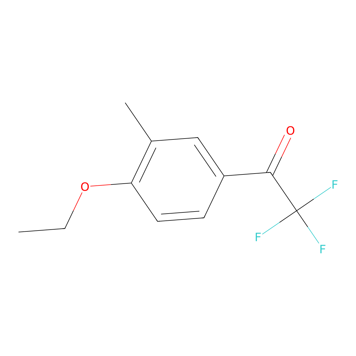 4'-Ethoxy-3'-methyl-2,2,2-trifluoroacetophenone molecular structure, CAS 1369012-94-1