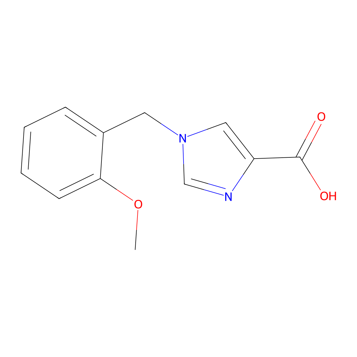 1-(2-Methoxybenzyl)-1H-imidazole-4-carboxylic acid molecular structure, CAS 1369013-86-4