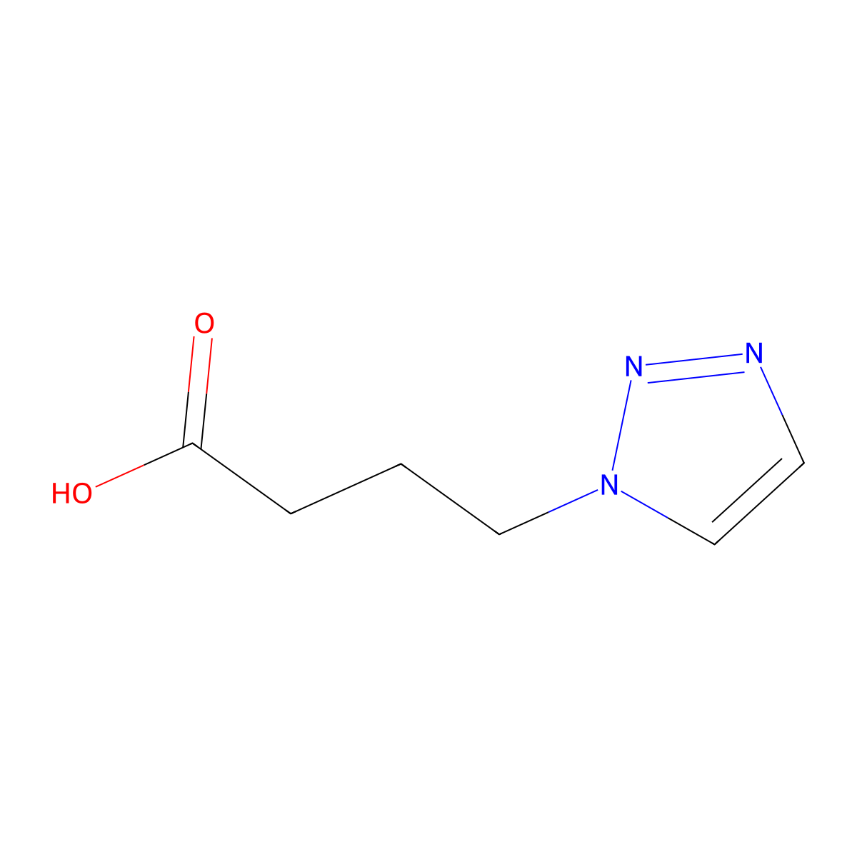 4-(1H-1,2,3-triazol-1-yl)butanoic acid molecular structure, CAS 1369016-84-1