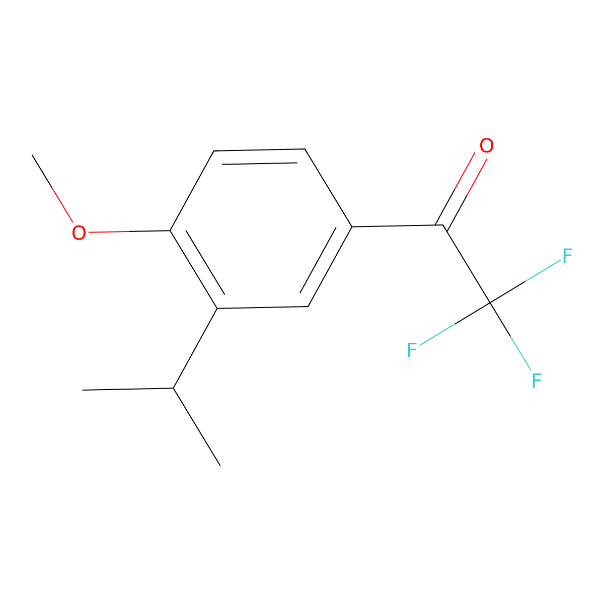 2,2,2-Trifluoro-1-(3-isopropyl-4-methoxyphenyl)ethanone molecular structure, CAS 1369019-55-5