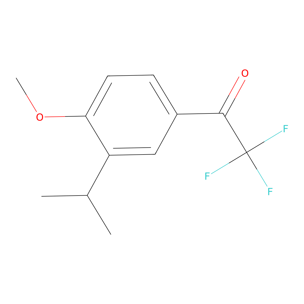 2,2,2-Trifluoro-1-(3-isopropyl-4-methoxyphenyl)ethanone molecular structure, CAS 1369019-55-5